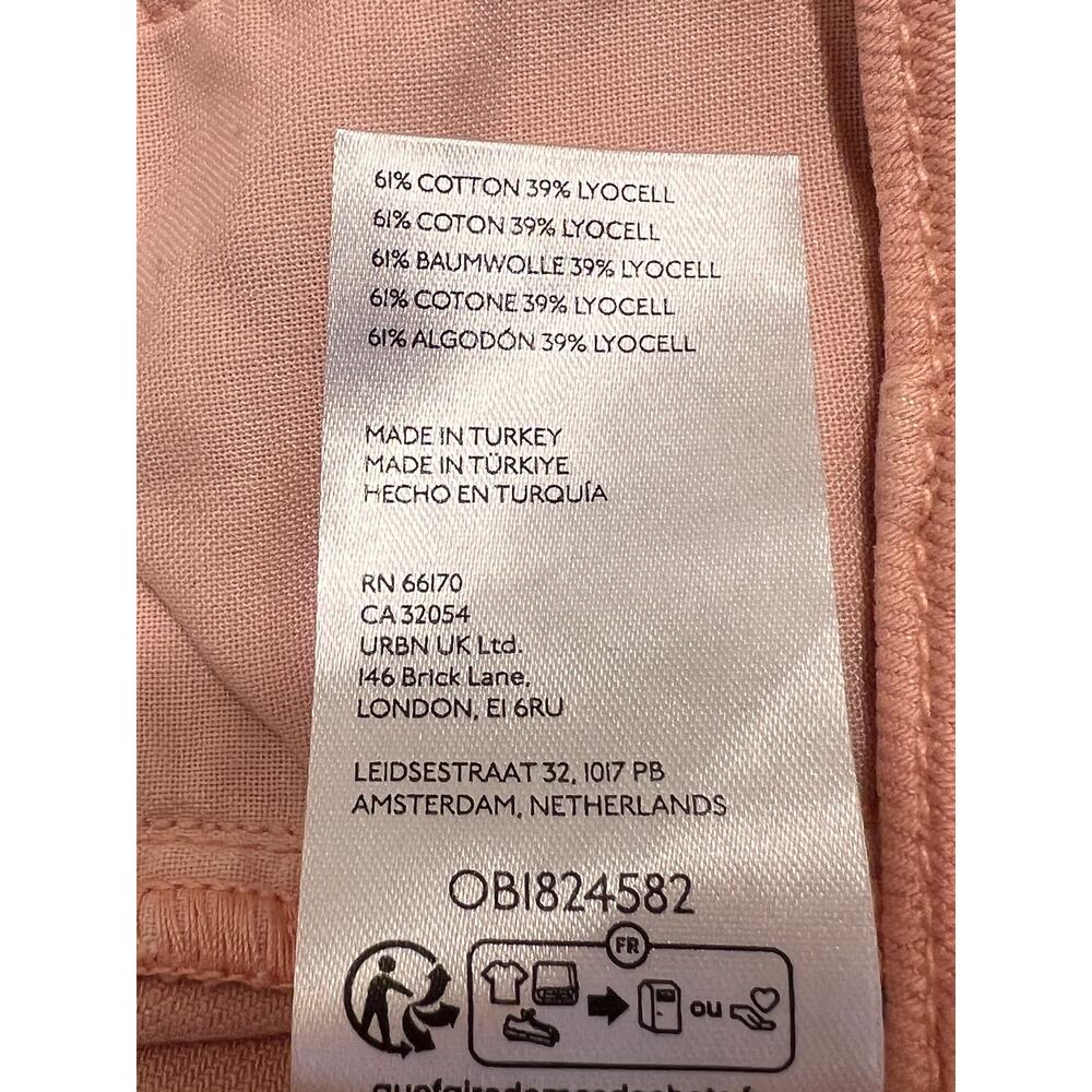 Maeve Pleated Wide Leg Pants Cotton/Tencel Neutral Pink W Sz 33 NWT - Picture 12 of 12